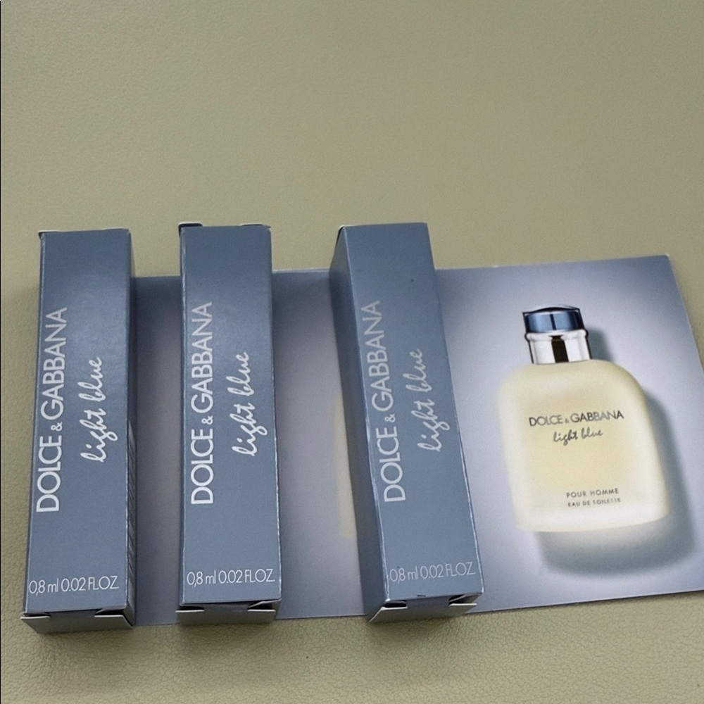 Dolce & Gabana Light Blue three samples